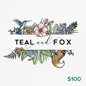 Teal & Fox Gift Card $100